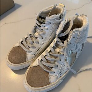 Vintage Havana White and Camel High-Top Lana sneakers